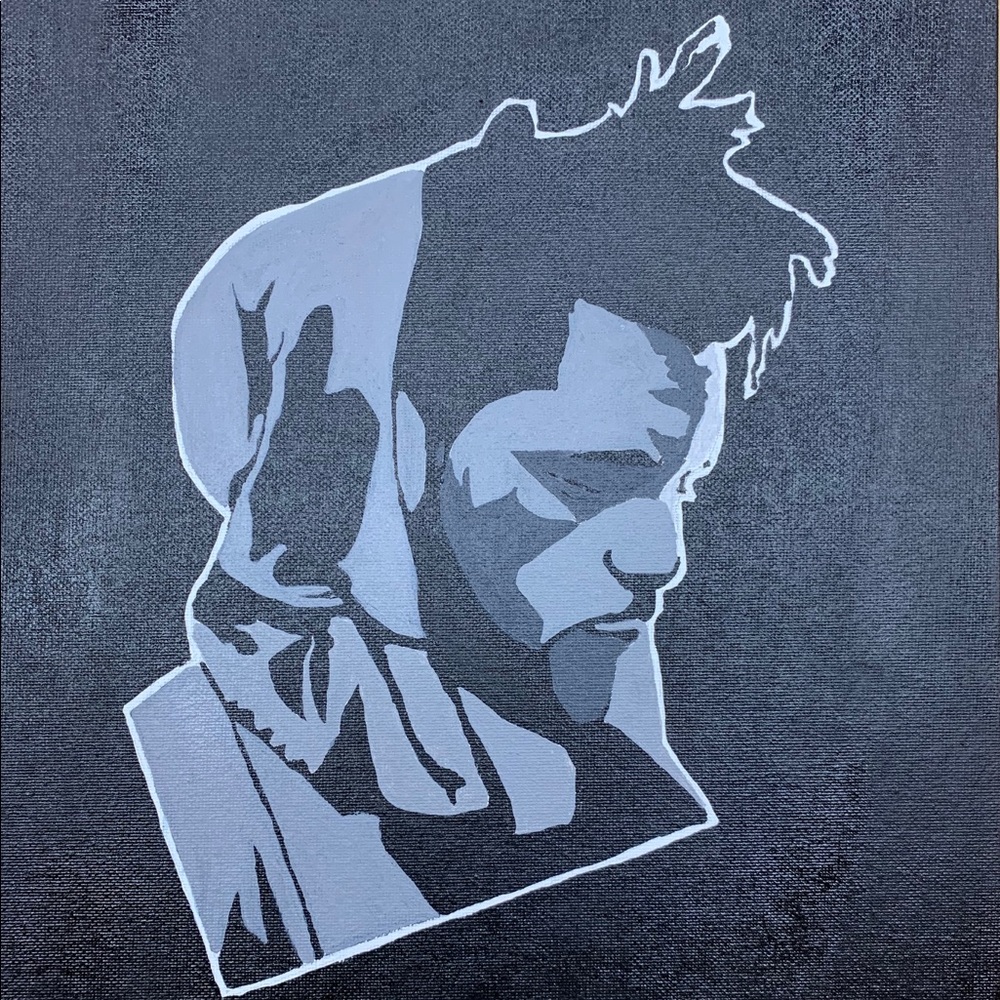 The Weeknd canvas acrylic painting done by me:)